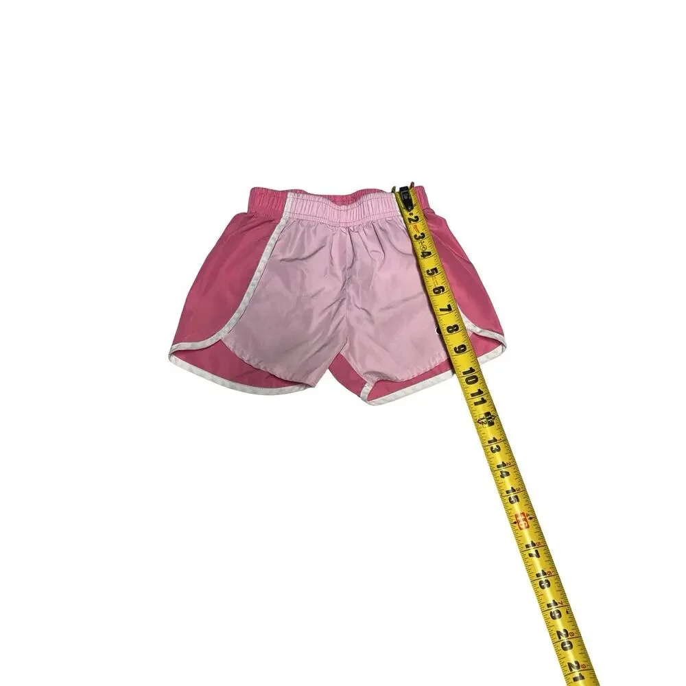 Champion Girls Pink Running Athletic Shorts Size 6 Elastic Waist Activewear Kids
